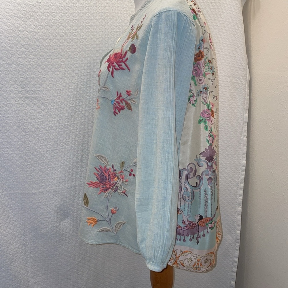 Johnny Was Vivian Scarf Blouse